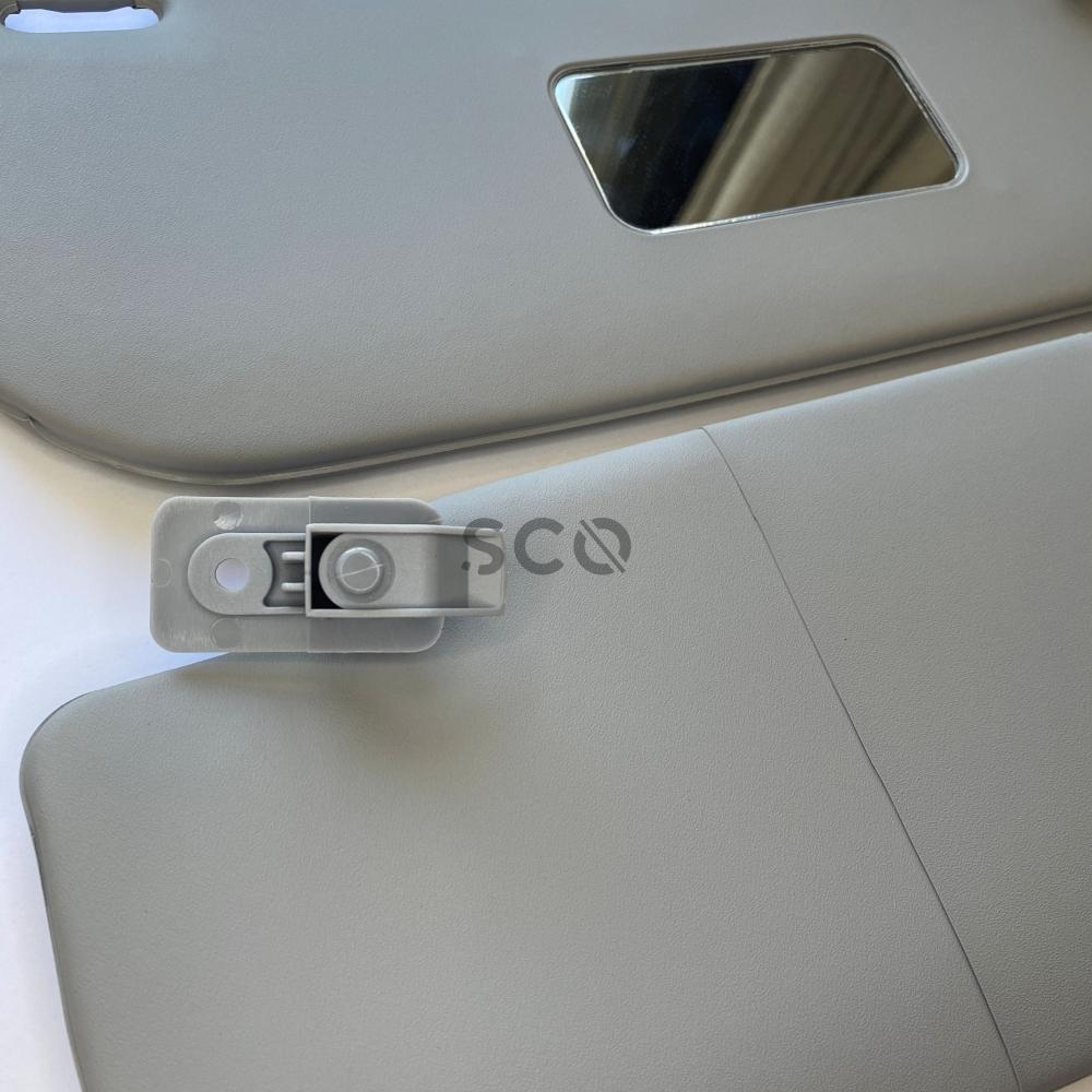 Для Fiat Fiorino, для Fiat Qubo, для Citroen Nemo, для Peugeot Bipper, комплект солнцезащитного козырька слева и справа, 2 шт., серый