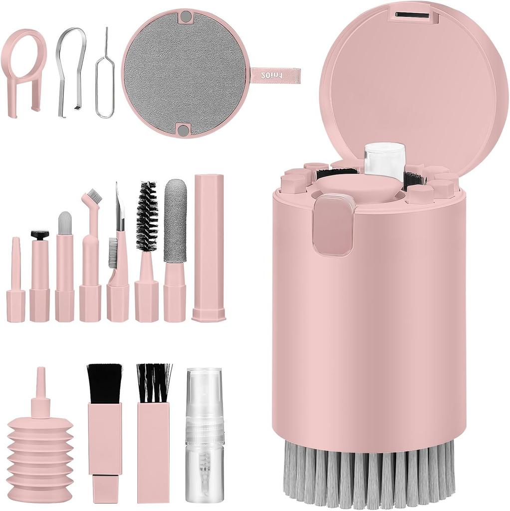 Cleaning Kit Multifunctional 20 in 1 for Electronic Devices,Keyboard Cleaning Brush, Headphones Cleaner Kit for Laptop,Multi-Tool for Cleaning Earbud