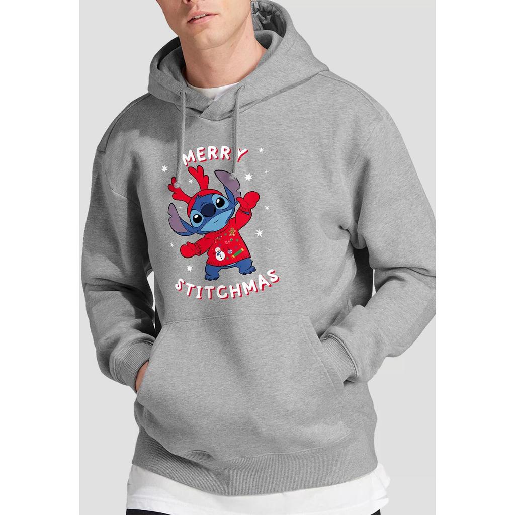 Lilo & Stitch Мужской рождественский худи с вышивкой