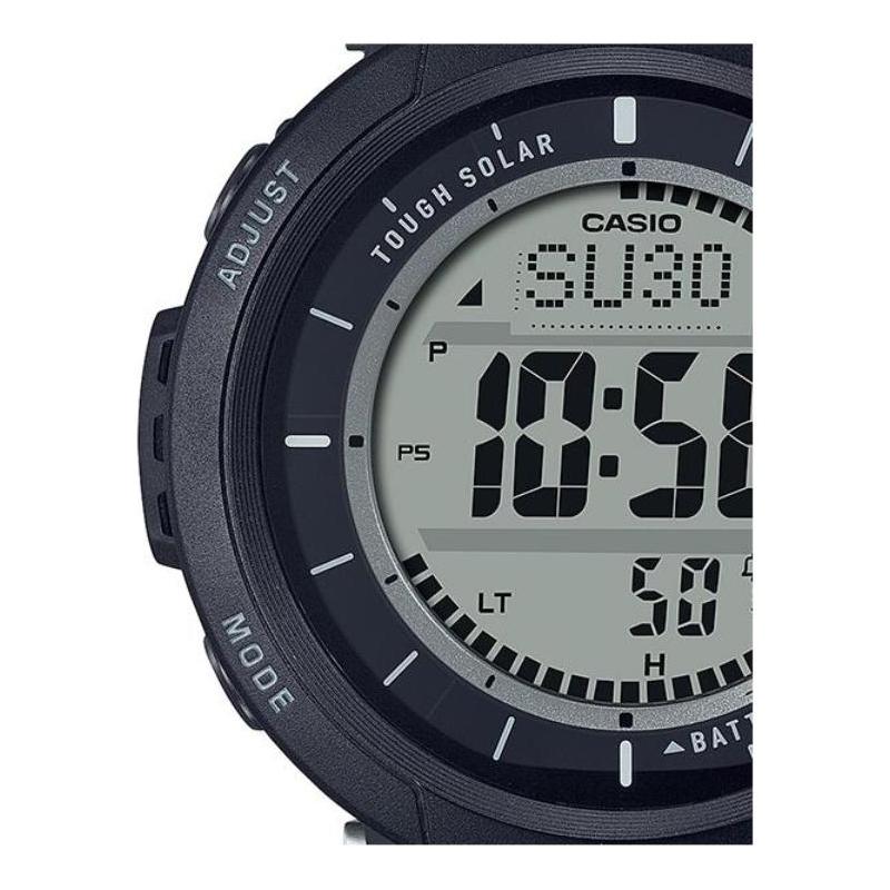Casio CASIOPRO Серия TREK-Серия PRG Наручные часы для активного отдыха Солнечные Солнечные Кварцевый механизм Ремешок-лента Японские и корейские часы Мужские часы Черный циферблат PRG-30-1