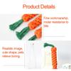 1pc Durable Pet Chew Toy For Dogs - Carrot Design Rope Knot Toy For Grinding Teeth And Interactive Play