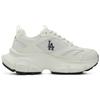 New MLB Los Angeles Dodgers Cushioning Height Increasing Lightweight Breathable Low top Chunky Sneakers Unisex Ecru 3ASHW055N-07WHS