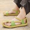 Slippers Weaving Design Beach Sandals Breathable Casual Flat Male Sandals Outdoor Couples Sandals