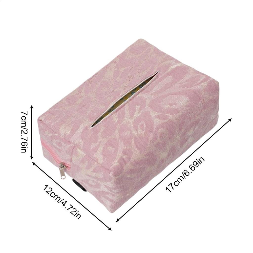 Car Tissue Box Holder Leopard Print Zipper Pouch Tissue Holder In Car Napkin Dispenser For Auto Truck SUV Sedan Backseat