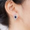 Серьги-гвоздики Huitan Chic Creative Design, женские украшения для вечеринок с ослепительными кубическими цирконами, эстетичные женские изящные серьги-гвоздики
