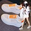 Женские белые туфли, новые летние дышащие сетчатые универсальные спортивные повседневные туфли на толстой подошве, тонкие женские туфли