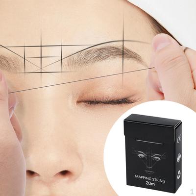 Нить для разметки бровей ,Разметочная нить 20 м ,Вспомогательная линейка, Позиционирование чернилами