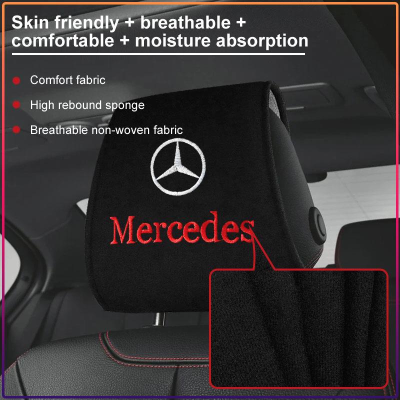 ESHL1 Car Seat Back Headrest Pillow Storage Bag Dustproof Cover For Mercedes Benz C350 C180 C200 C250 C300 C Class W204 W108 W124