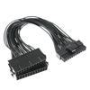 24 Pin Dual Power Supply Adapter Cable For PC ATX Motherboard Add On