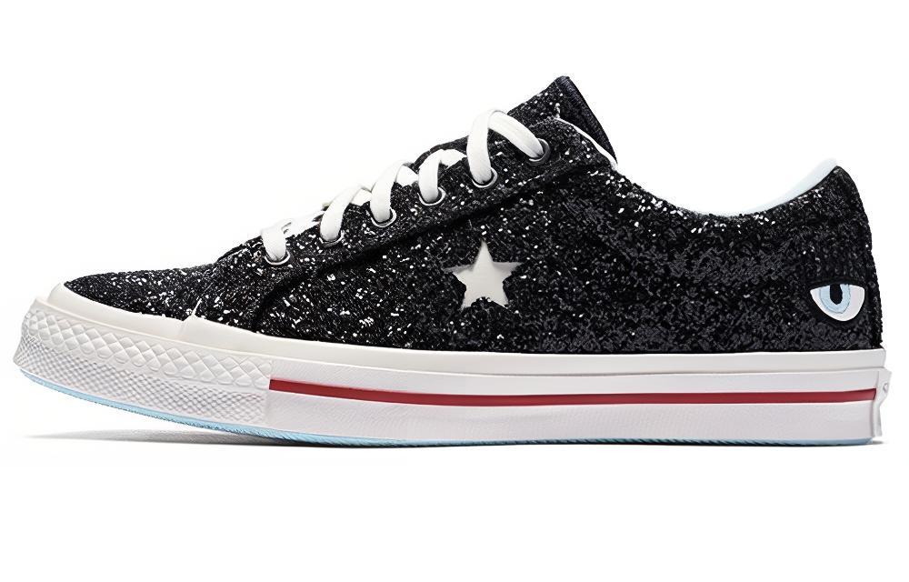 CHIARA FERRAGNI x Converse One Star Нескользящие Устойчивые к истиранию Низкие Кеды для скейтбординга Унисекс Черный 562024c