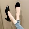 Single Shoes Women's 2024 Four-season Work Women's Shoes Work Black High Heels Female Manufacturer