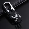 Waist Buckle Metal Bag Charms Car Key Holder Keys Organizer Double Ring  Keychain Car Keychain
