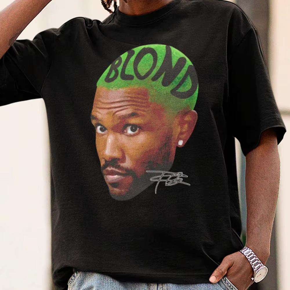 Футболка унисекс Frank Ocean в японском стиле с принтом 100% хлопок, короткий рукав, мужская, летняя, Y2k, хип-хоп, с круглым вырезом, модная, оверсайз