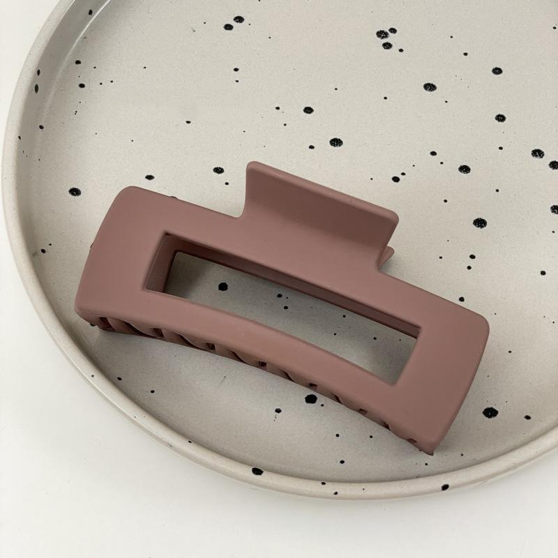 Матовая черная заколка для волос для женщин, элегантные заколки для волос, большие заколки-крабы для волос