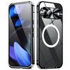 Aluminum Alloy Frame Clear Magnetic Case For Google Pixel 9 Pro XL 8 Pro 7A Wireless Charge Slim Shockproof Transparent Acrylic Phone Cover