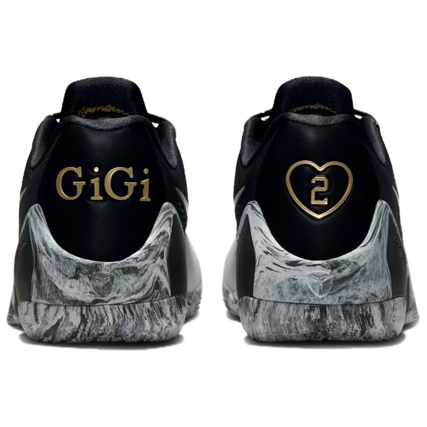 Nike Кроссовки Kobe 9 EM Protro Mambacita Unisex, черные, металлик-золото, белые FZ7333-002