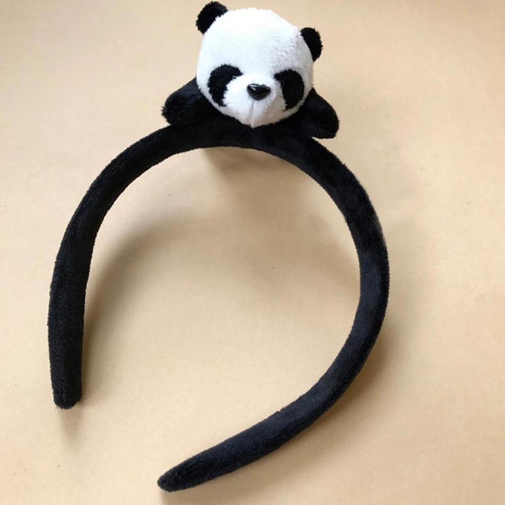 Кавайная заколка для волос с изображением панды, обруч для волос, эластичное кольцо, веревка, женские головные уборы