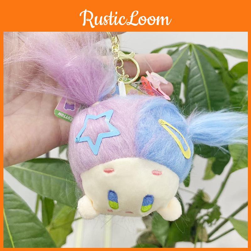 Cute Plush Hanging Doll Keychain Wholesale Stuffed Toy With Fluffy Bunny Ears Perfect Birthday Gift Characters)