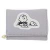 Snoopy Zipper Trifold Wallet Gray Applique SN&CB