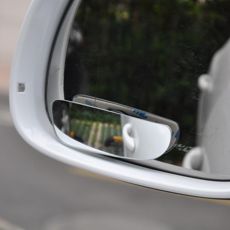 2pcs Car Mirror Wide Angle Car Blind Spot Mirrors Glass Adjustable Auxiliary Rearview Mirrors HD Frameless Small Round Mirror