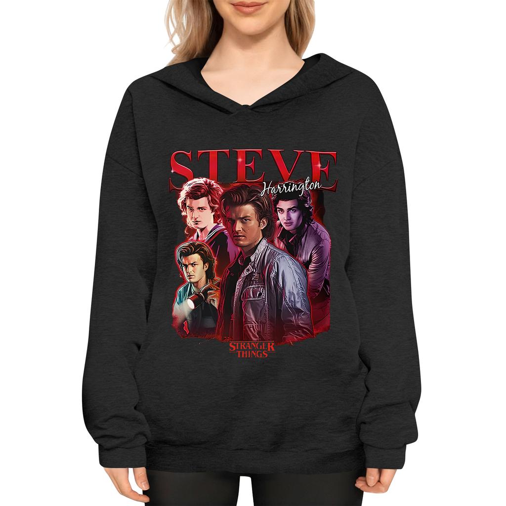 Women's Casual Fashion Wine Turkey Family Thanksgiving Print Long Sleeve O-Neck Pullover Hoodies