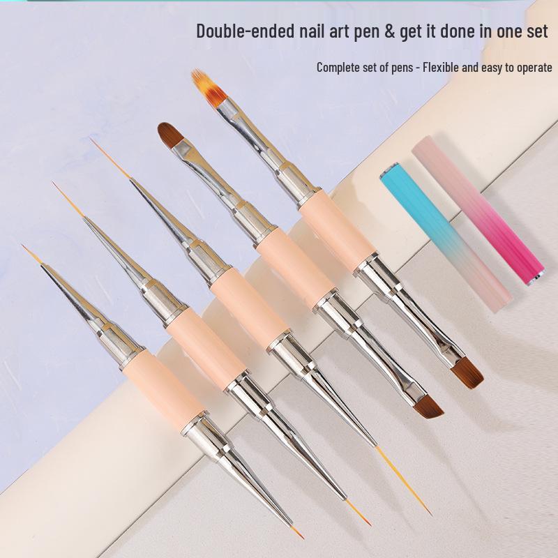 Dual-Ended Nail Art Painting & Line Drawing Pen Set
