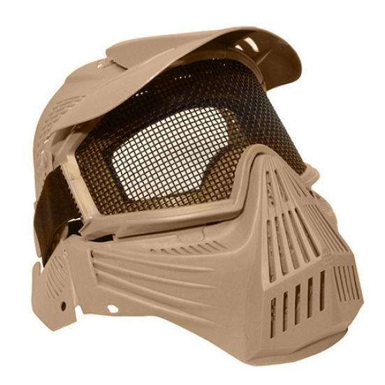 Тактическая страйкбольная профессиональная полнолицевая маска с защитными металлическими очками