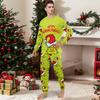 Рождественский принт милый семейный комплект пижамы, домашняя одежда, семейный комплект топ с длинным рукавом и штаны комплект