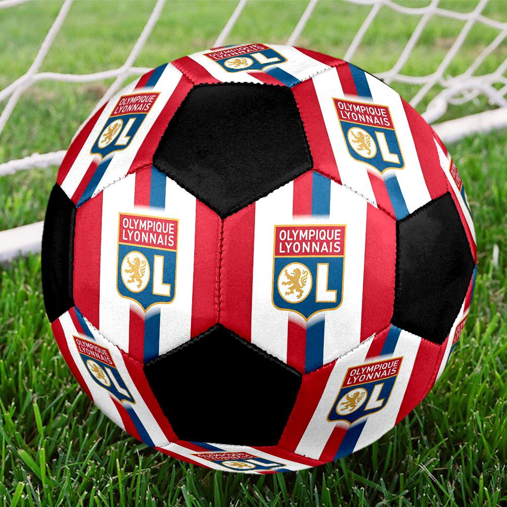 1PC OL size 5 soccer ball PrahaIndoor Soccer Ball Colorful All Ages Machine Stitched PVC Competition Ready Durable High-Bounce