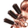 Wood Handle Round Rolling Brush Straight Twill Hair Comb Boar Bristle Round Barrel Hair Curling Brush Hairdressing Tool
