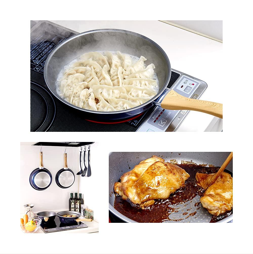 Aimedia 26cm Induction Cooktop Diamond Coated Frying Pan Cooking Cookware - Kitchenware, Utensils,
