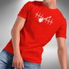 Bass Guitar Heartbeat T-Shirt Funny Plucked String Electric Bass Small To 5XL