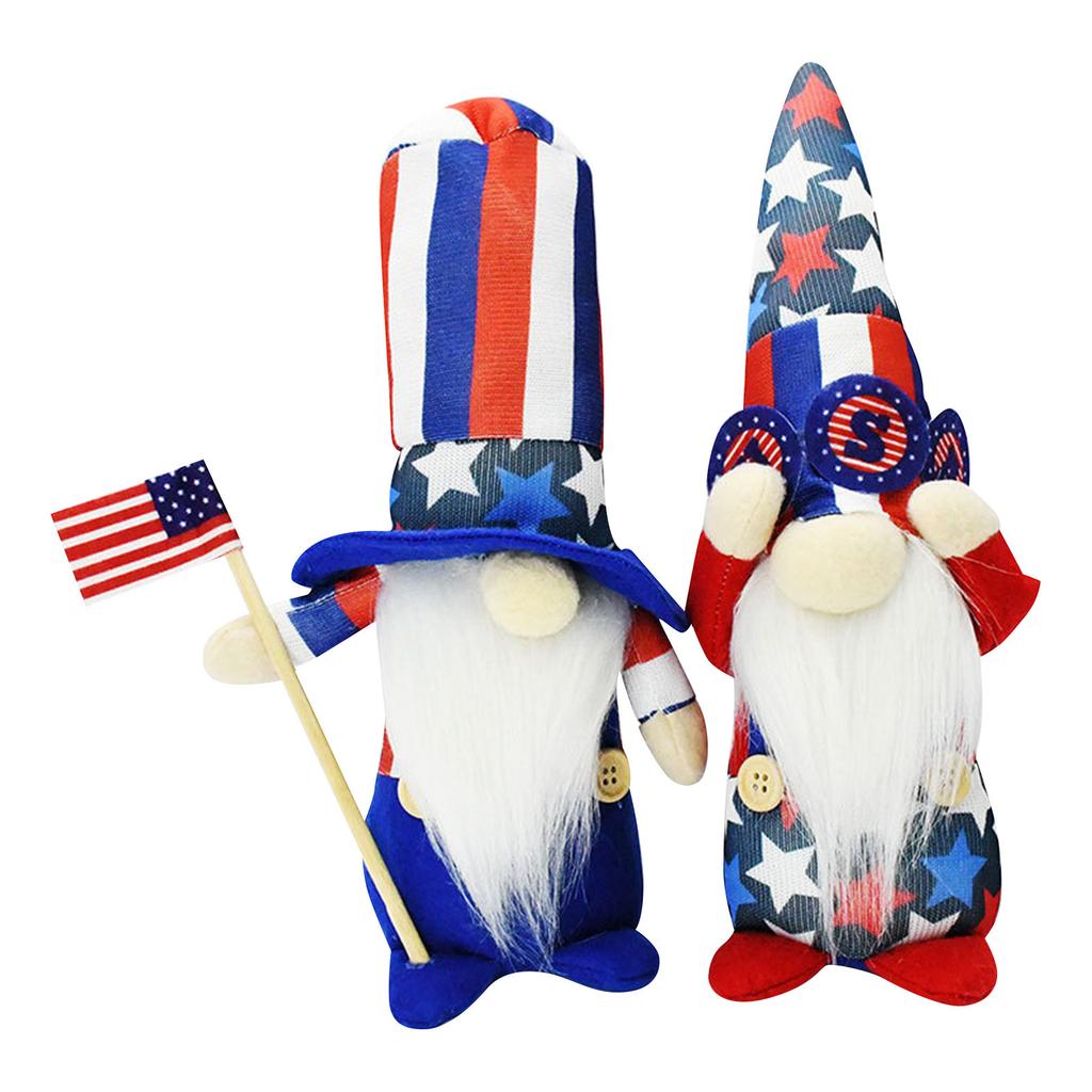4th Patriotic Gnome, Independence Day Gnome, Uncle Gnome, Red And Blue Gnome, Stars And Stripes Gnome, Gnome Doll