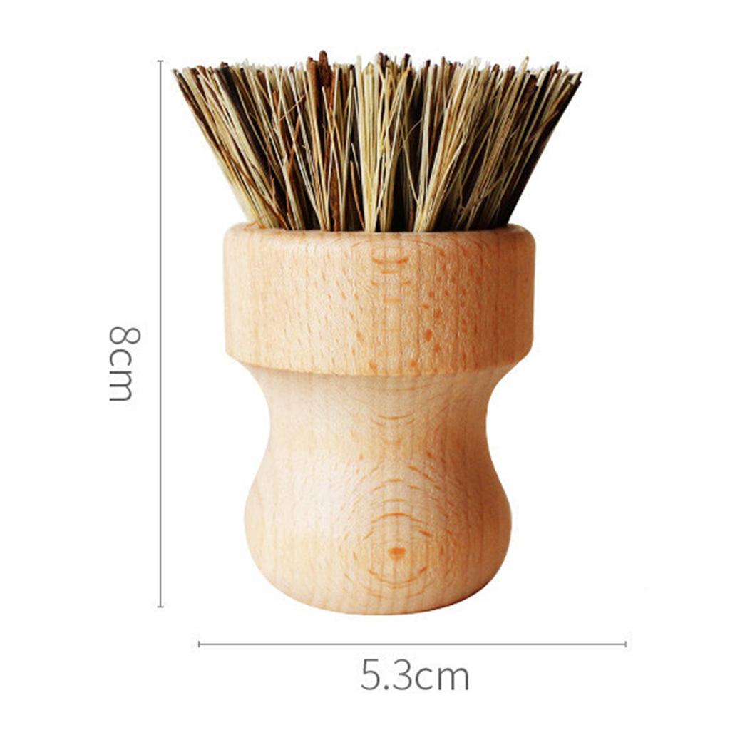 Cleaning Brush Round Japanese Scrub Brush Palm Brush for Espresso Machine