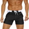 KEFITEVD Swim with Inner Stretch Board Size 2XL Men's Trunks, Amphibious, Surfing, Body-Contouring, Lining, Quick-Drying, Shorts, Black,