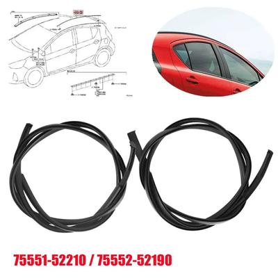 Для Toyota Prius C 2012-75551-52210 75552-52190 пара левых и правых боковых накладок на крышу автомобиля, уплотнительные полоски, отделка авто