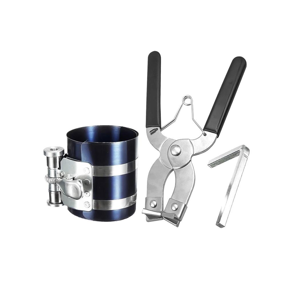 53-175mm Quick Release Engine Piston Ring Compressor Tool Ratchet Type Clamp Professional Auto Repair Tool for Car Truck