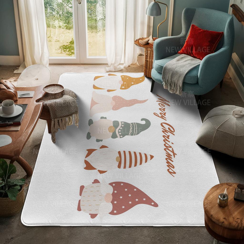 Ковер у входа в дом Домашний коврик у двери Гостиная Ванная Комната Ноги ванная комната Нескользящие коврики с водопоглощением для ванной Счастливого Рождества зима