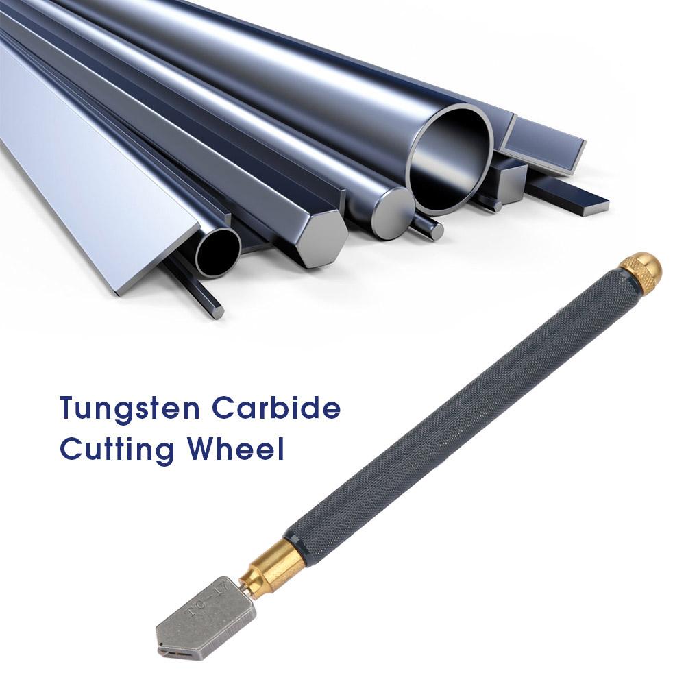 Стеклорез с подачей масла Профессиональный инструмент для резки стекла с металлической ручкой