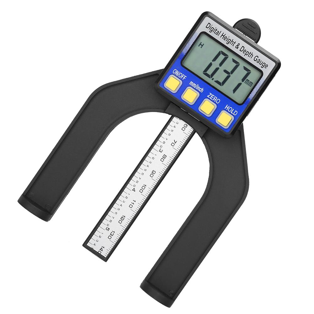 0 80mm Digital Precision Height Aperture Depth Gauge Ruler with Magnetic Feet Base