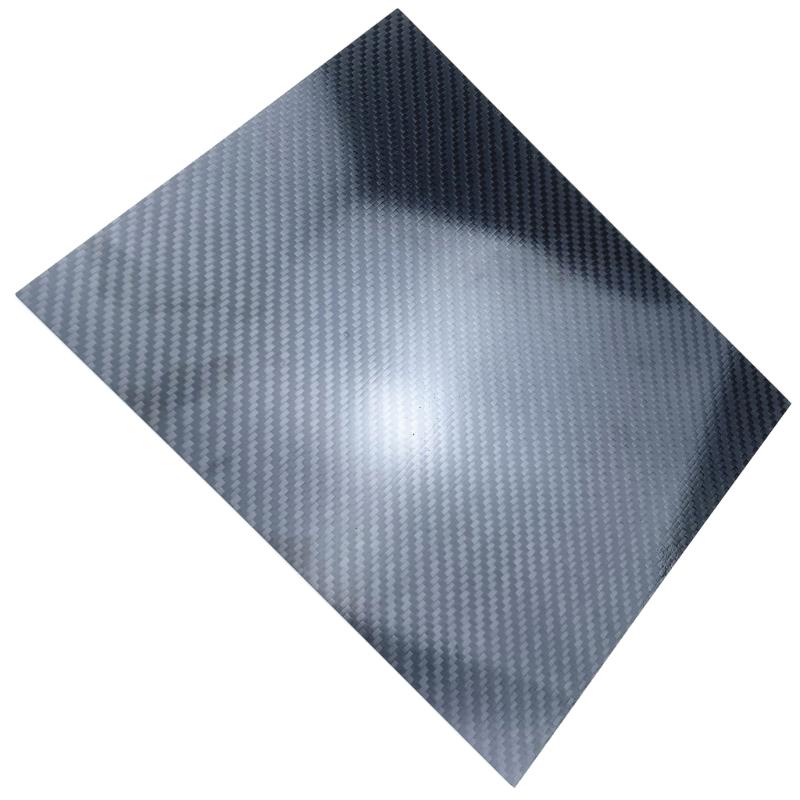 Carbon Fiber Sheet 200x250mm Glossy Finish Flat Carbon Fiber Board Plate Plain Weave Panel Sheet for Kite Remote Drones