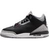 Air 3 Retro OG GS Black Cement 2024 Детские кроссовки Fire-Red Cement-Grey Sail DM0967-010