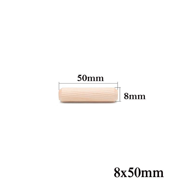 100/50 шт. Дюбель для деревообработки, штифты для рукоделия, набор стержней, мебельный штифт, штифт для деревянного шкафа, ящика, круглая рифленая древесина