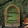 Wooden Elven Gate Miniatures Fairy Gate Fairy Doll Gate Funny   Tree Decor