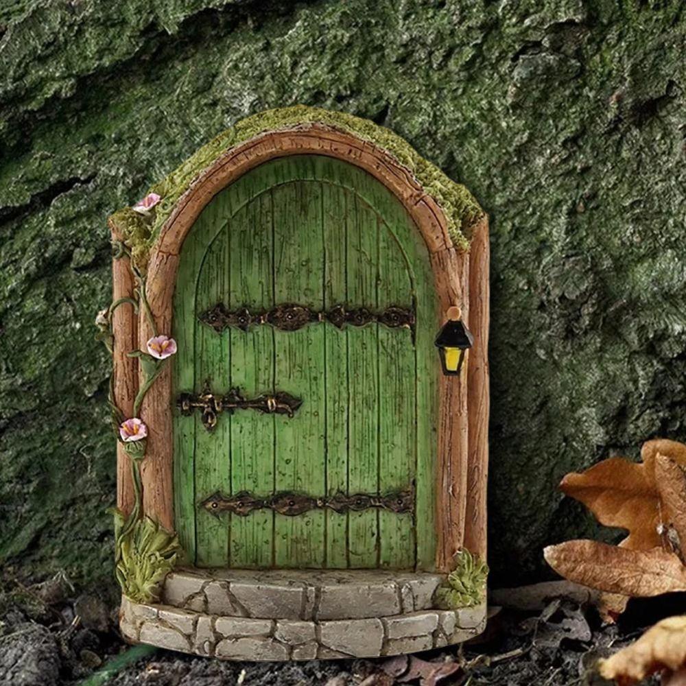 Wooden Elven Gate Miniatures Fairy Gate Fairy Doll Gate Funny Tree Decor