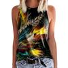 Женская футболка без рукавов с 3D-принтом бабочки, Y2K ретро уличная одежда, майка с круглым вырезом, с открытыми плечами, женская футболка без рукавов