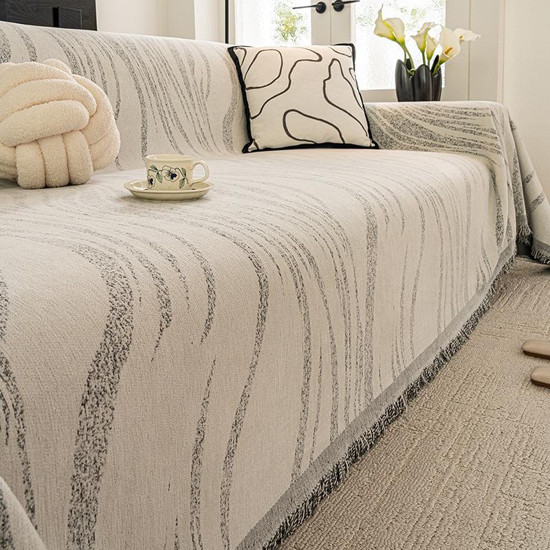 Reversible Sofa Cover With Plush One Side, Fitted Couch Cover And Snug Sofa Slipcover For 2-3 Seater Sofas