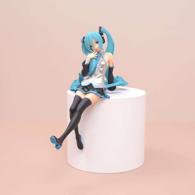 Hatsune Miku Press Cup Лапша Экшн Аниме Фигурка Игрушки Застенчивая Сексуальная Красивая Девушка Вер. Статуэтки Автомобиль Орнамент Коллекционная Модель