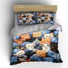Whimsical kittens in blossoms. Bedding sets Duvet covers Pillowcases(1* Duvet Cover 2* Pillowcases without duvet insert)