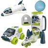 Acousto Optic Space Rocket Toy Астронавт Космический корабль Игрушки Модель Шаттл Космическая станция Ракета Авиационная серия Игрушки Мальчик Подарок
